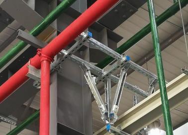 宽甸该抗震支架的整体式支吊架结构协调性好